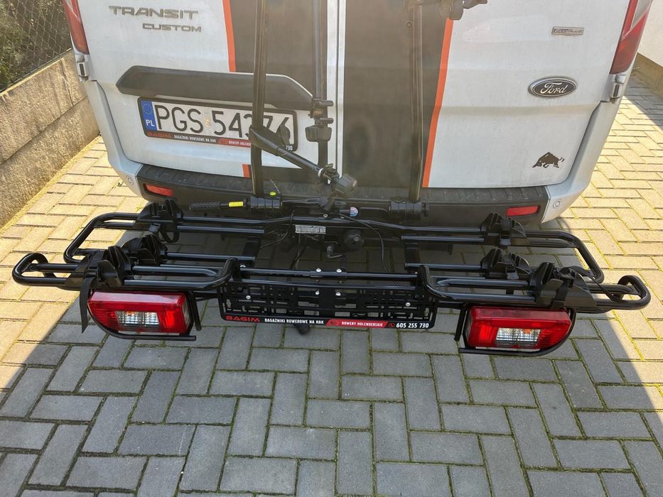 Bagaznik rowerowy na hak na 3 rowery MFT udzwig 80kg uchylny Thule