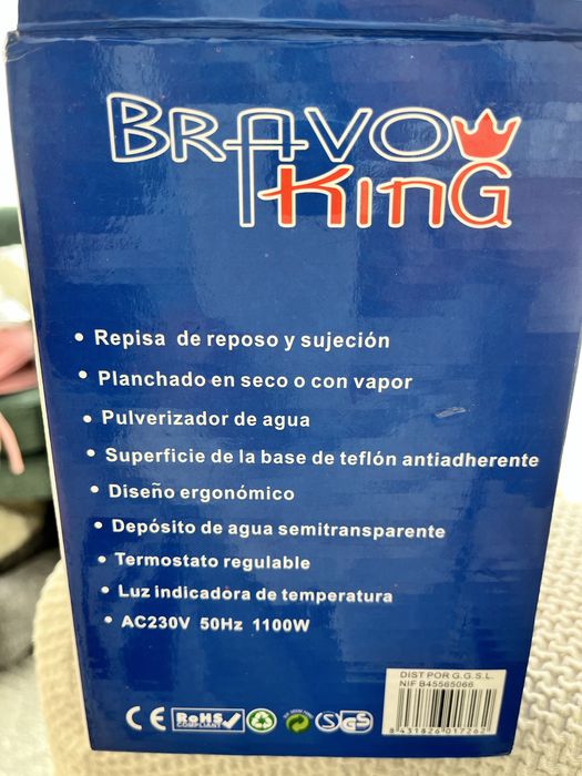 Ferro engomar sem fio , novo, nunca usado