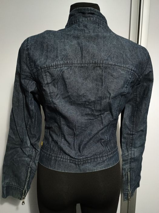 Marynarka narzutka kurtka jeansowa niebieska granat bluza r. S. 36