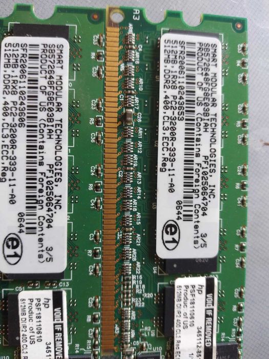 Memorias DDR2 ECC para servidor