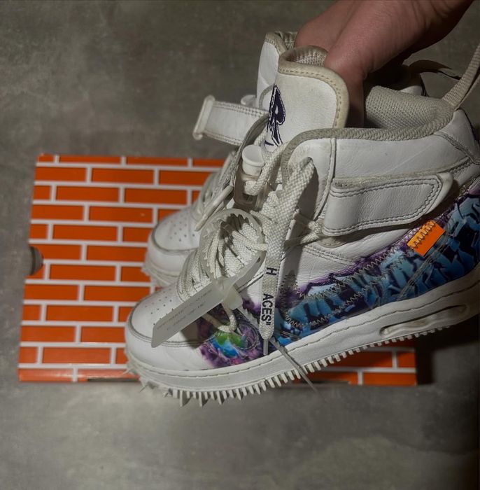 nike off white mid sk8 drip drill opium