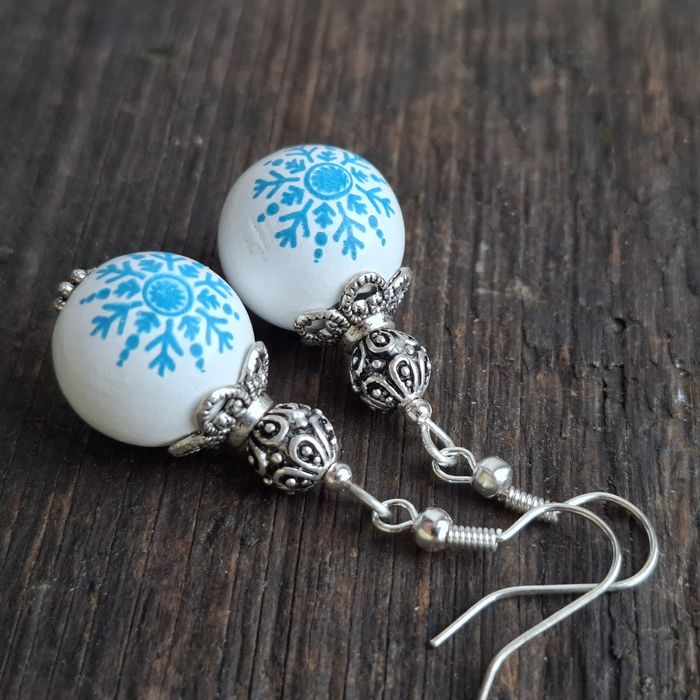 Kolczyki drewniane handmade