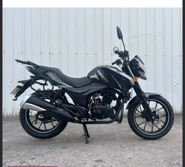 Мотоцикл BS-200 FORTE Чорно-сірий.