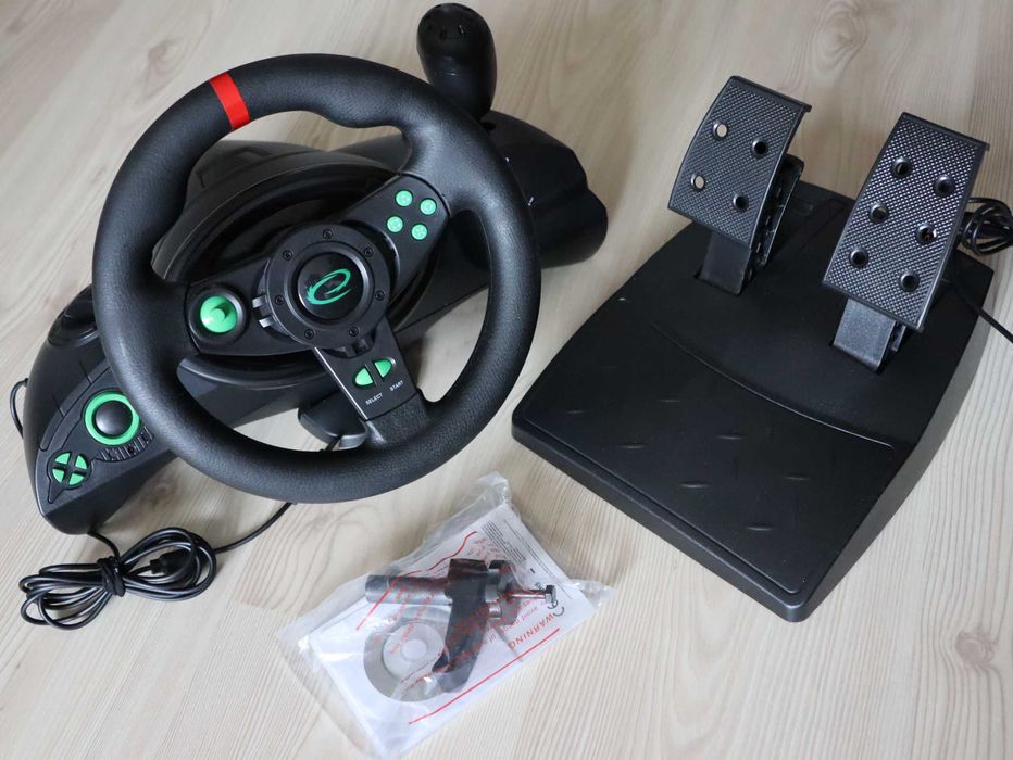 Nowa kierownica i pedały do gier Esperanza NITRO PC PS3 270° EGW102
