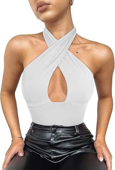 Body REORIA Criss Cross– Białe Rozm. S