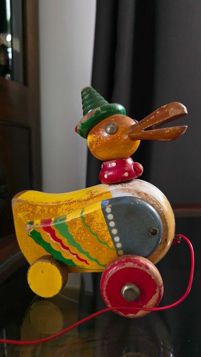 Kaczka,zabawka Vintage, Walter Wooden