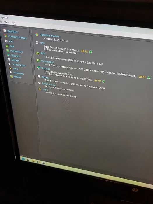 Gaming Tower Desktop / MSI / AMD Radeon GPU / i5 CPU / 16GB / NVMe 1TB64586065725570124