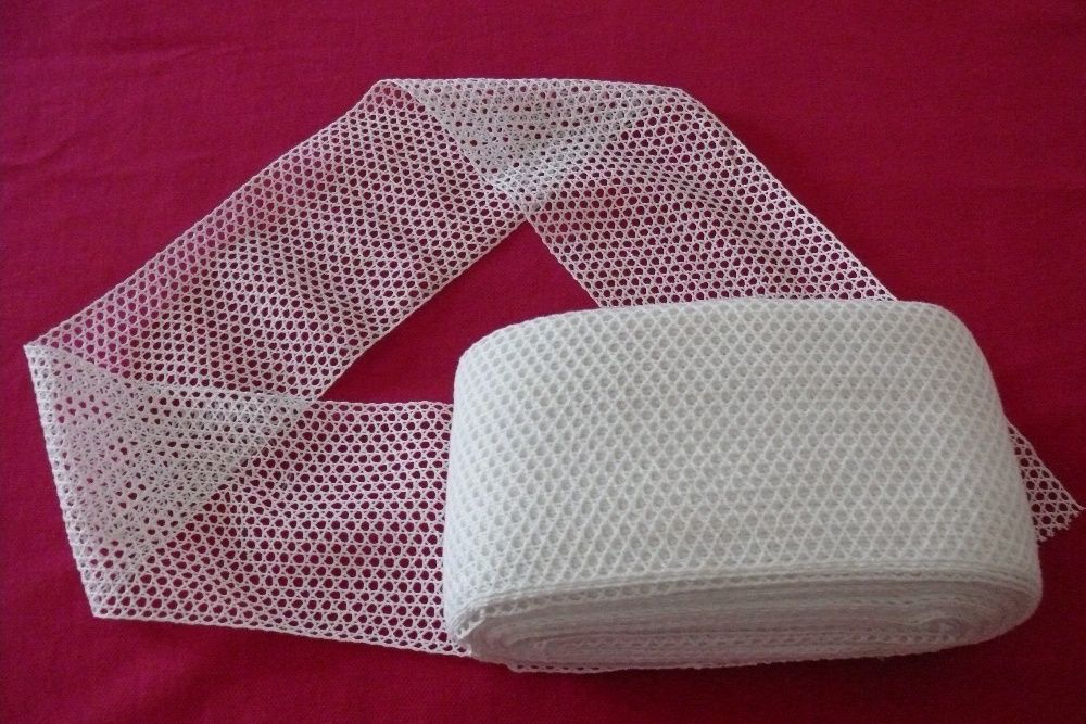 Wstawki klockowe białe/bawełna /-9lub 10cm szerokość