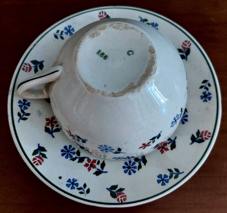 Chávena - Leiteira - Gilman & C.ª/Real Fábrica Sacavém