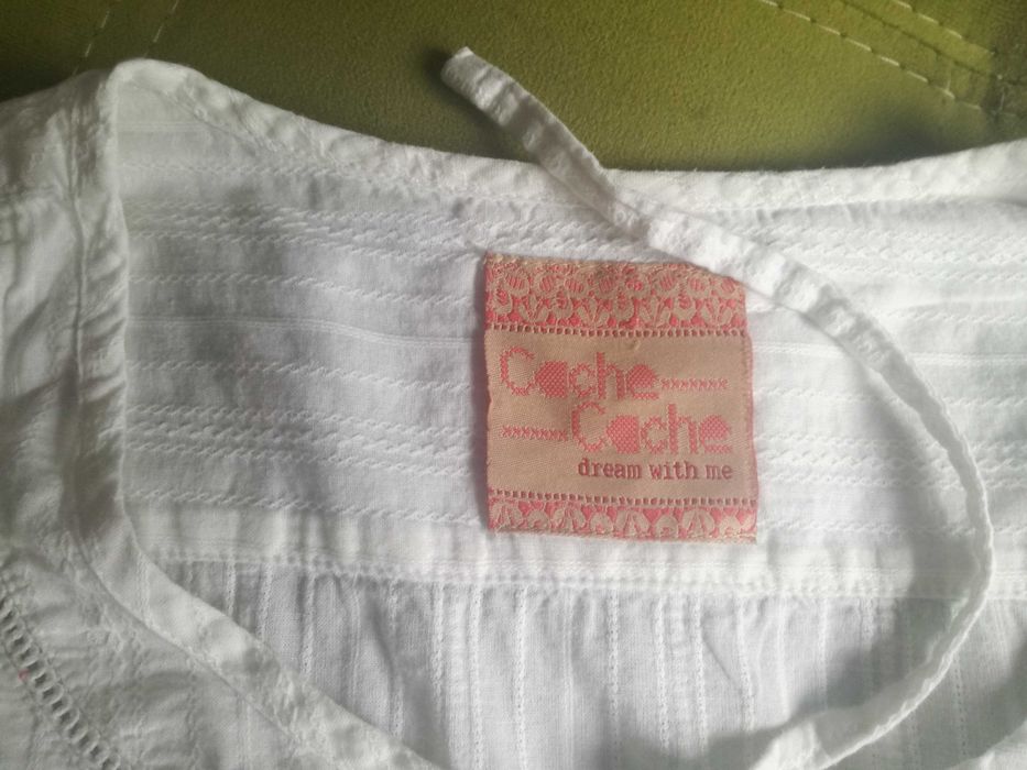 Bawełniana biała koszula na lato cache casche