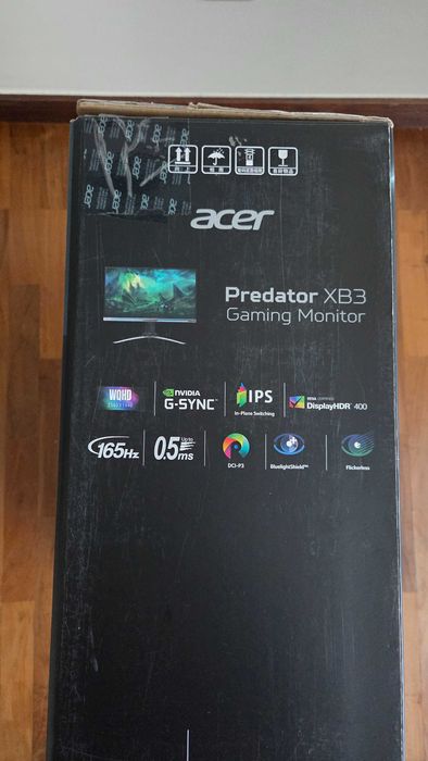 Monitor Gaming Acer Predator XB273U (27" 2K IPS | 165Hz | G-Sync)