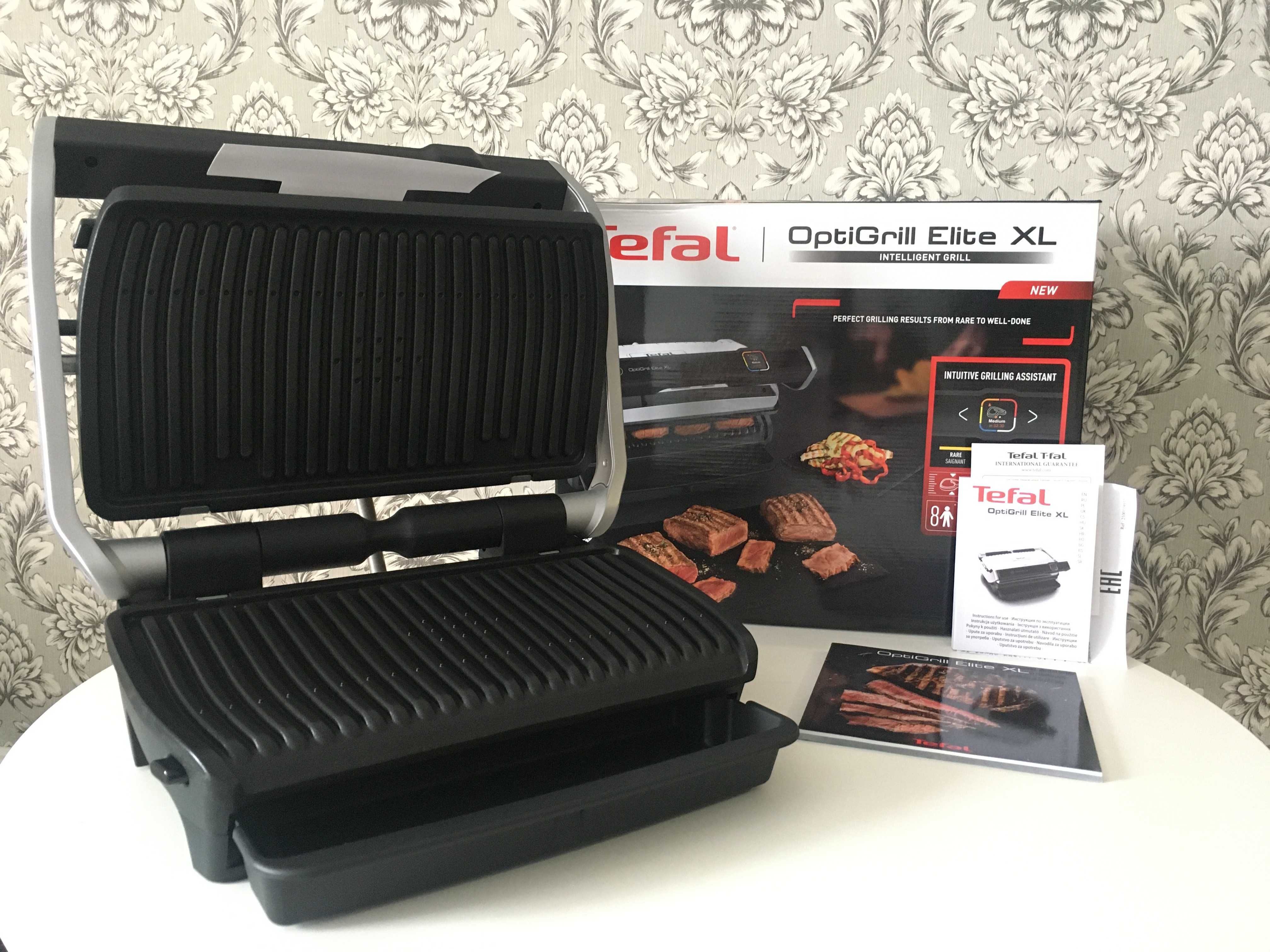 Гриль Tefal OptiGrill Elite XL GC760D30 Нові! Запечатані!: 9 299 грн ...