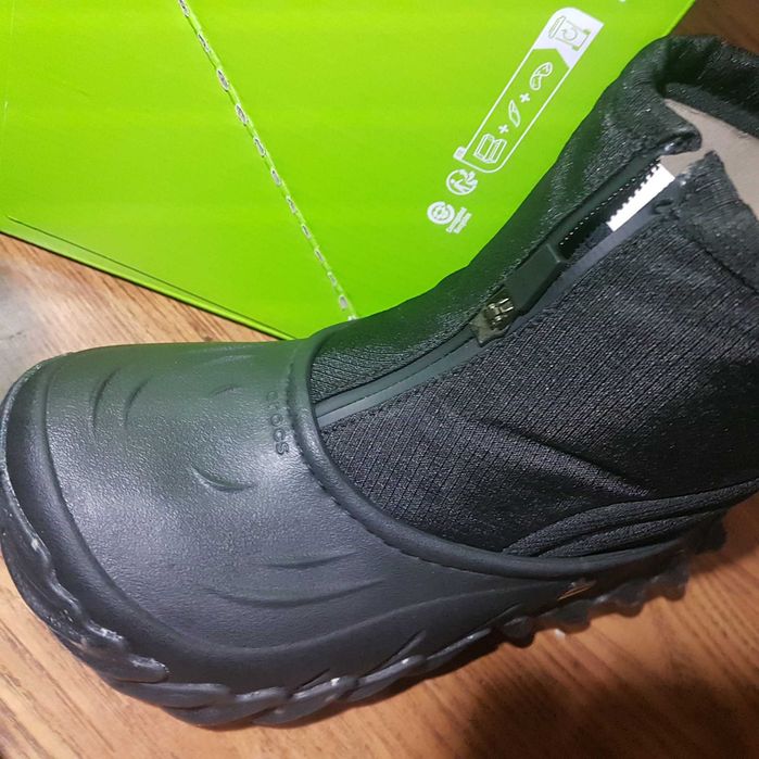 crocs echo boot z shield 37/38 kalosze śniegowce buty zima z suwakiem