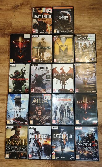 Zestaw 18  gier na Pc