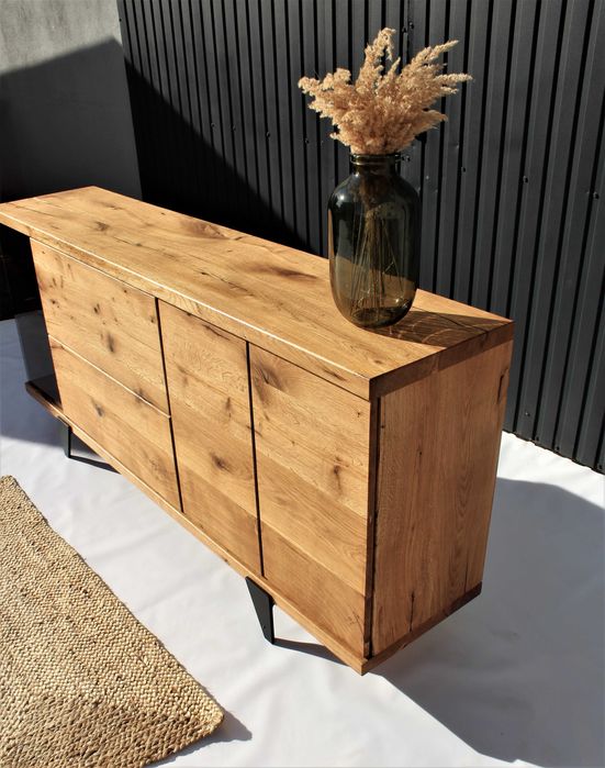 Komoda żywica pod wymiar, pod własny projekt stolarza dąb