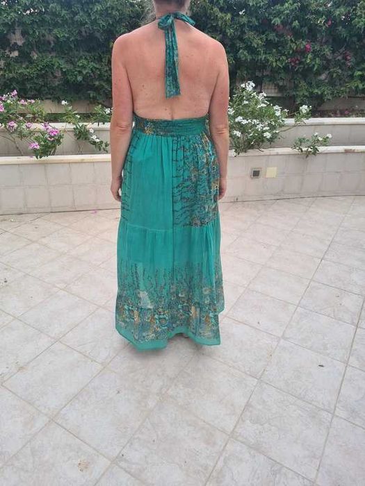 Vestido comprido de verão da Purple