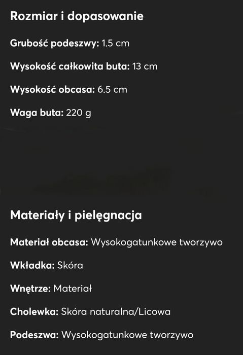 Buty skórzane 36 na koturnie