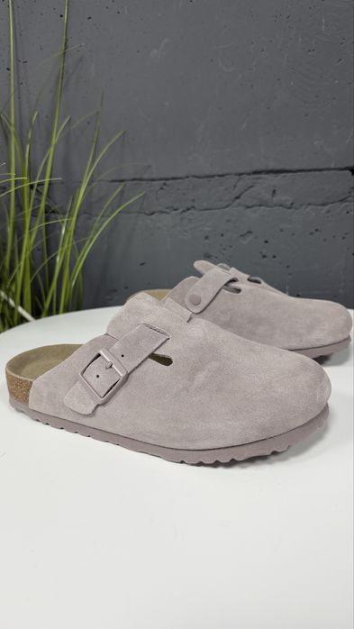 Шльопанці клоги в стилі Birkenstock  жіночі унісекс шкіряні висока якість