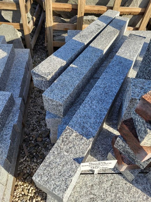 Obrzeże ogrodowe granitowe szare Krawężnik opornik 6x10x100 granit