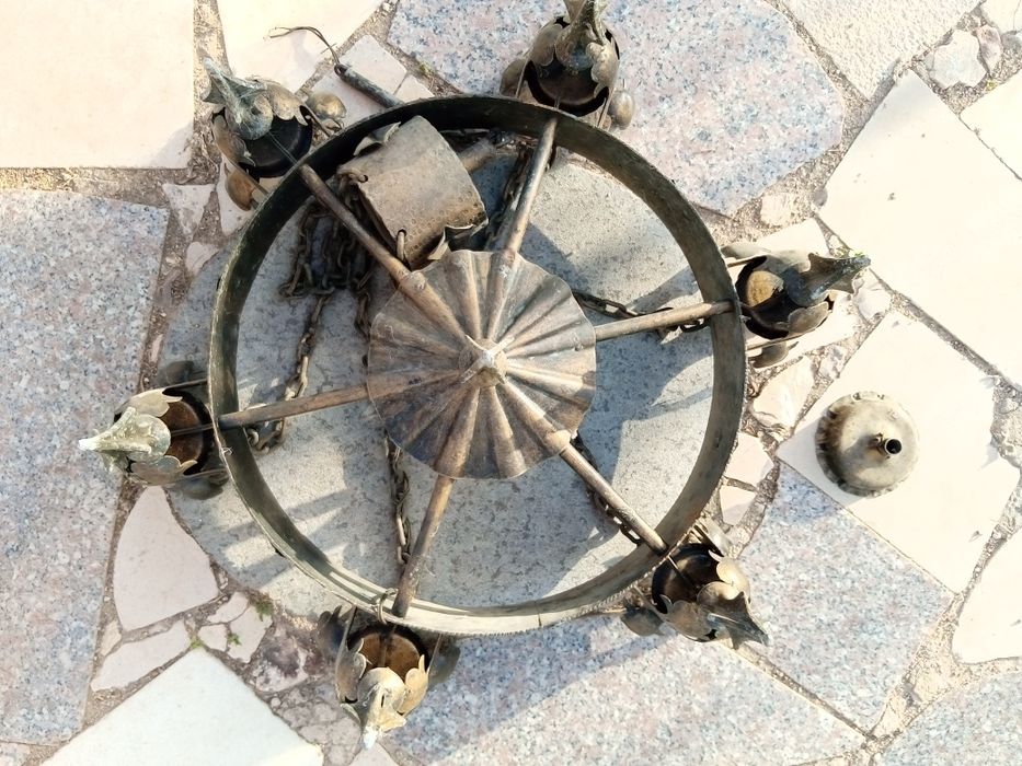 Candeeiro de sala rústico