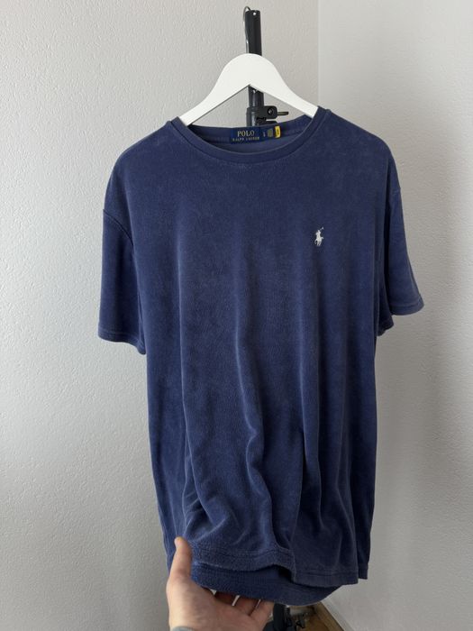 Велюрова футболка polo ralph lauren old money розмір Xl