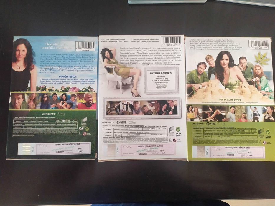 Weeds  série 1ª, 2ª e 4ª temporadas