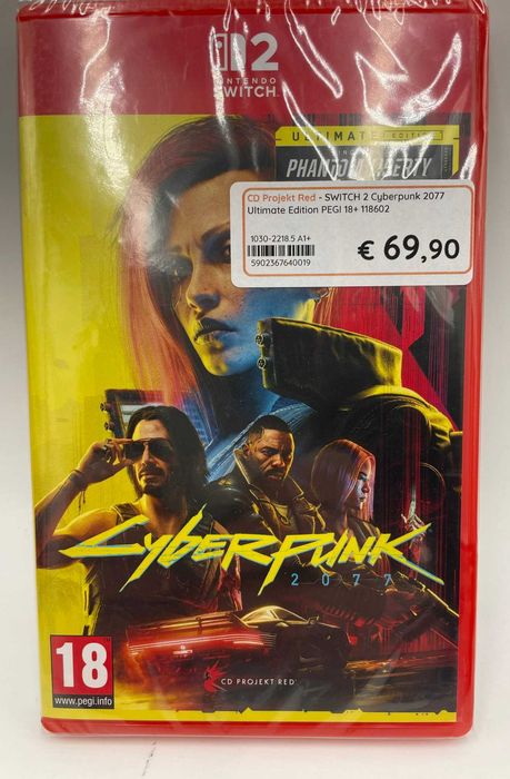 Cyberpunk 2077: Ultimate Edition zawiera Phantom Liberty Pudełkowa Nintendo Switch 2