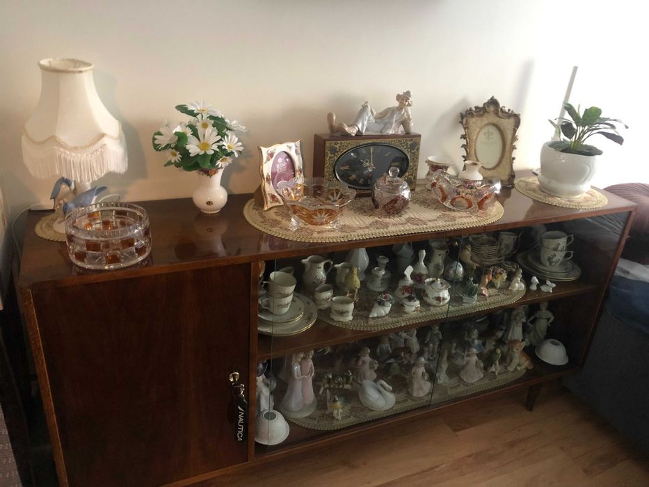 Komoda PRL jamnik szafka na wysoki połysk vintage stan idealny antyk