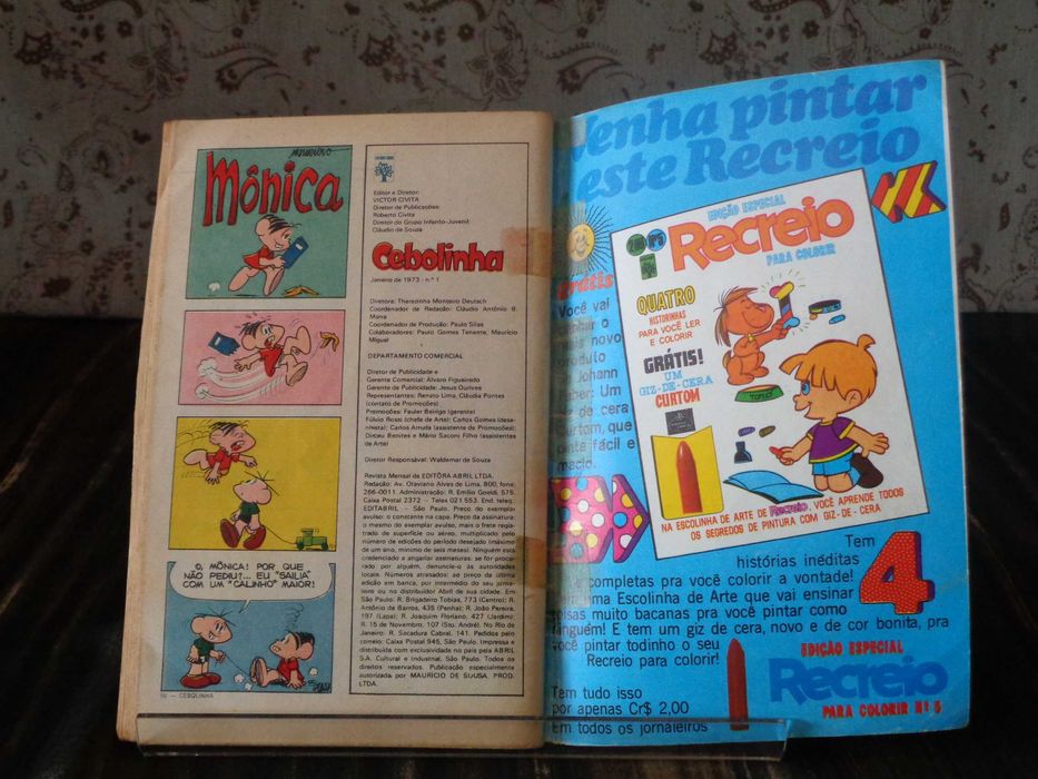 Cebolinha Número 1. O original. Janeiro de 1973. Portes Inclusos.