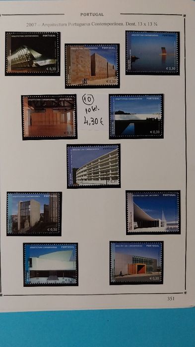 Selos de Portugal. Novos/Goma.,Ano 2007.Ref. 1 -16/10