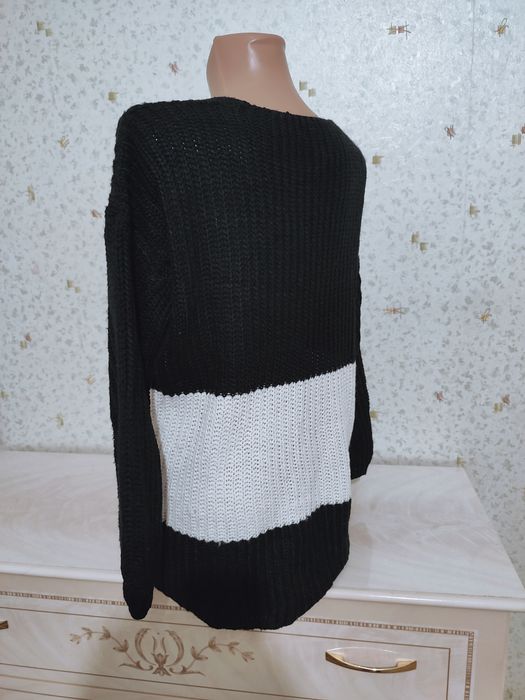 Теплый свитер кофта вязаная женская р  L-48