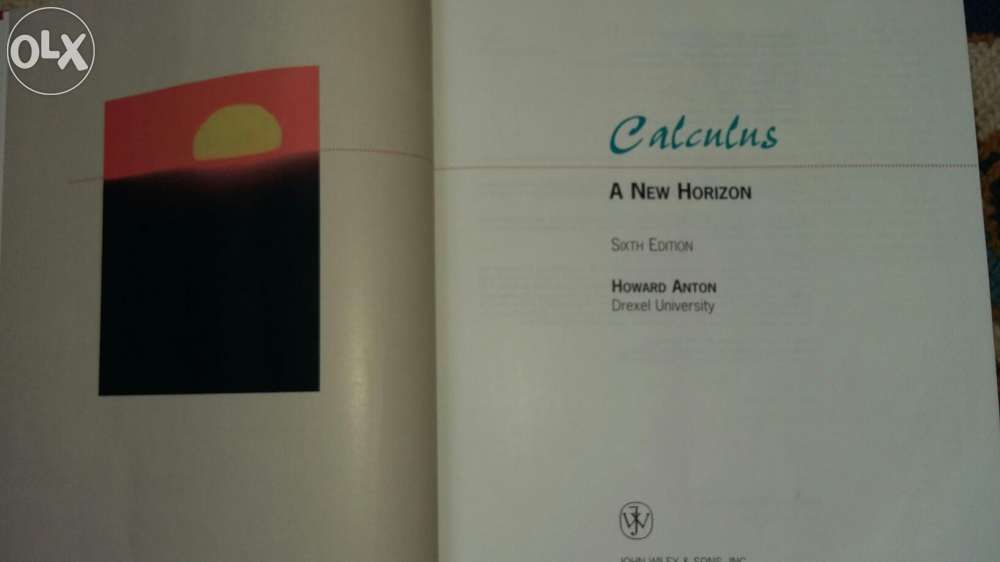 Calculus, hardcover, Howard Anton