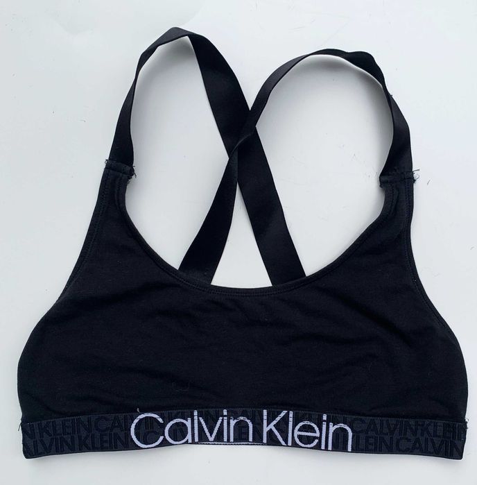 Biustonosz Czarny Top Calvin Klein Stanik S 36 Czerń