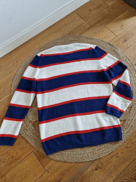 Tom Tailor XXL bawelniany sweter sweterek pasy bawelna