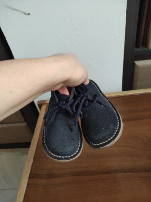 Шкіряні замшеві ботінки, напівчоботи Clarks, 25 розмір