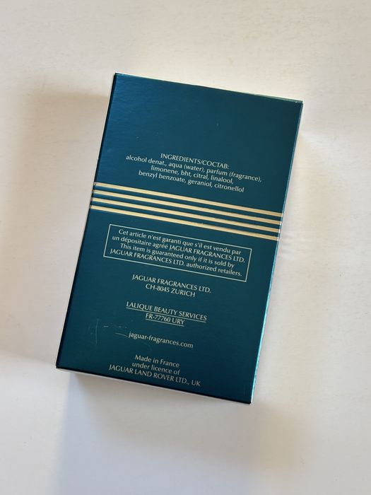 Pudełko po perfumach Jaguar Foe Men Ultimate Power 100ml