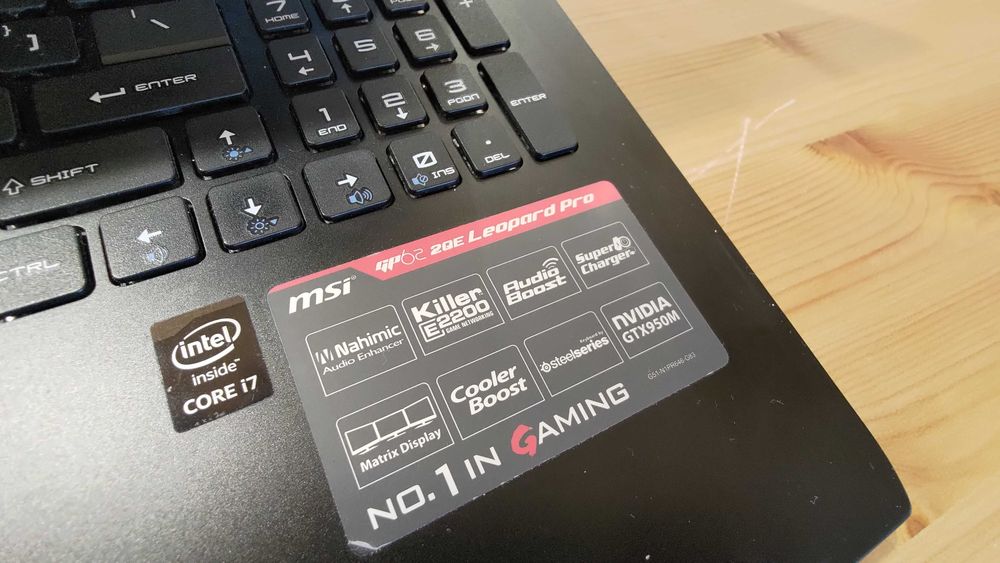 MSI GP62 2QE | i7 | 16GB RAM | SSD 960GB | sprawny | do pracy