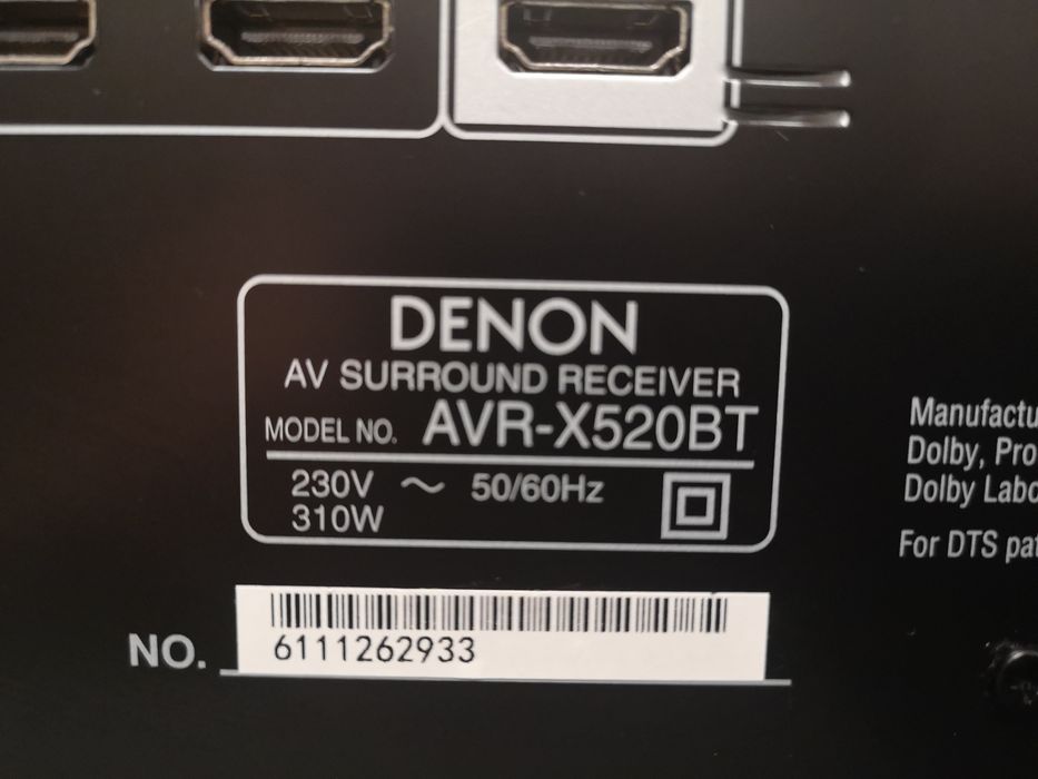 Amplituner Denon AVR-X520BT