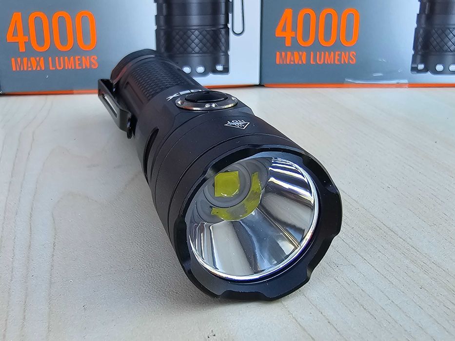 4000Lm 4000mAh VIDEX VLF-A406 ультра потужний ліхтарик; ГАРАНТІЯ 3 роки. IP68 водонепроникний відекс 406 найпотужніший ліхтар, ударостійкий. type C