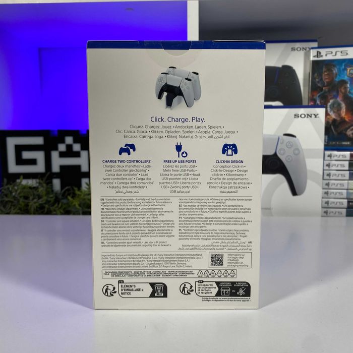 Зарядний пристрій Sony PlayStation 5 DualSense White Док-станція Новий