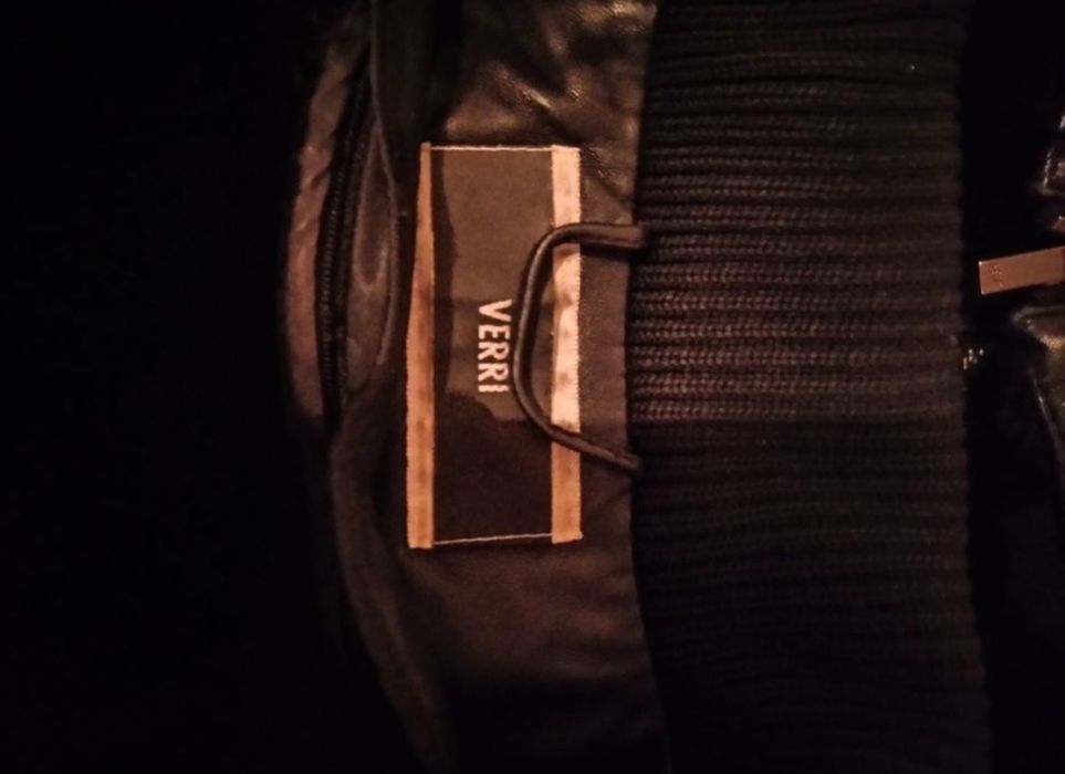 Кожаная куртка с подстежкой мужская verri Италия 50р