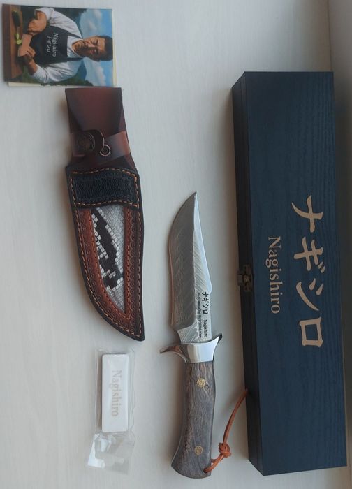 Охотничий нож VG10 | 67 слоёв дамасской стали | Подарочная упаковка