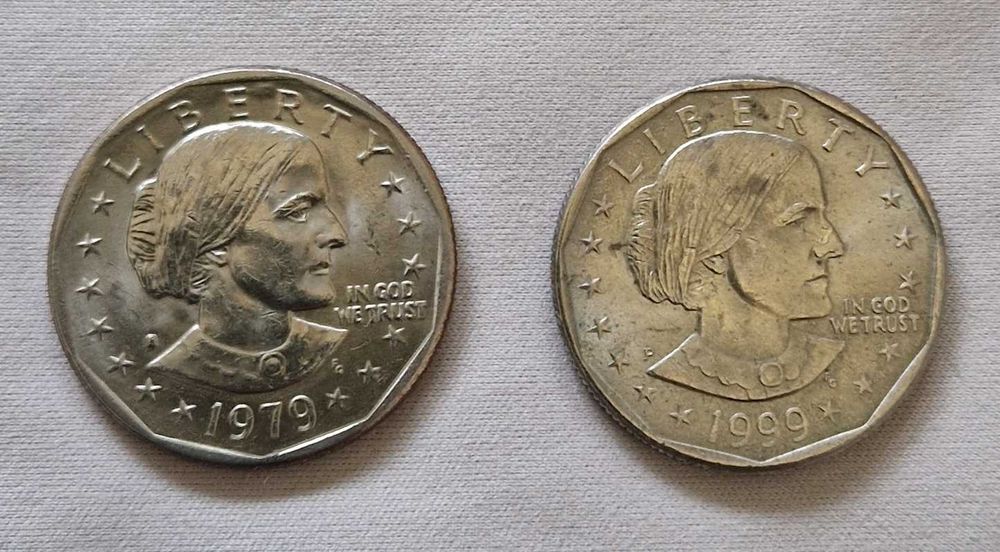 1 dolar USA ONE DOLAR Susan B. Anthony 2 szt. 1979 i 1999