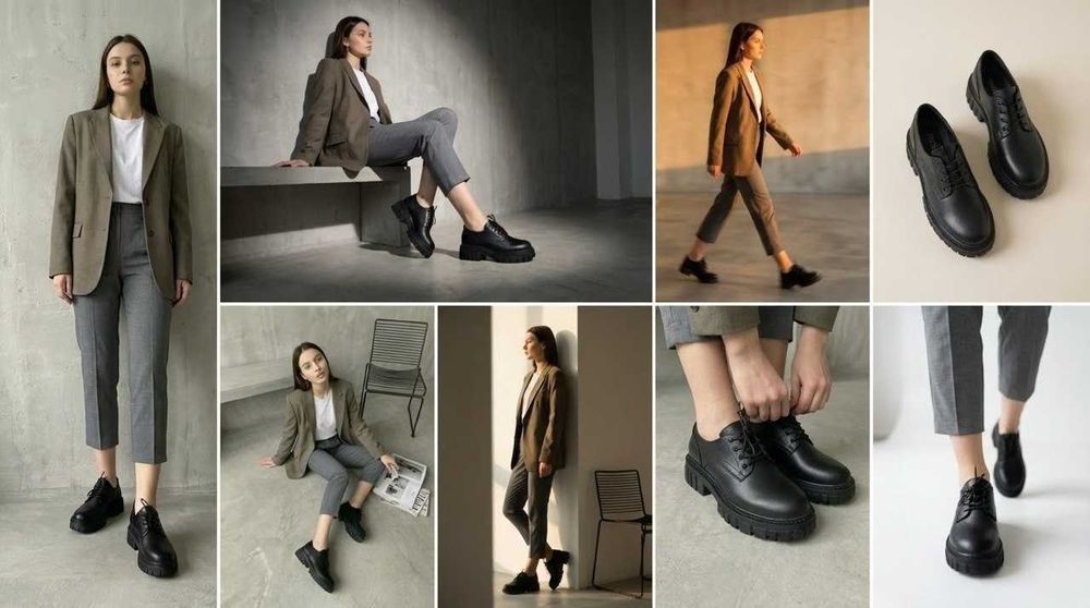 Лофери жіночі. шкіряні