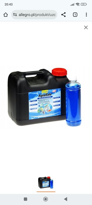Tetra Aqua Safe 500ml uzdatniacze wody do akwarium