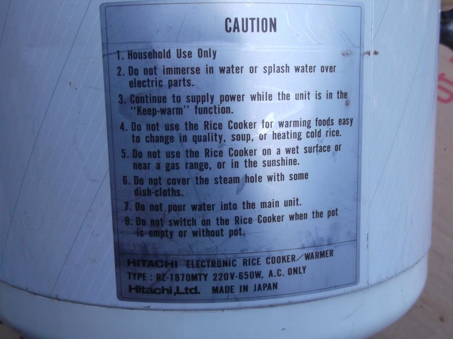 Garnek elektryczny Hitachi sprawny