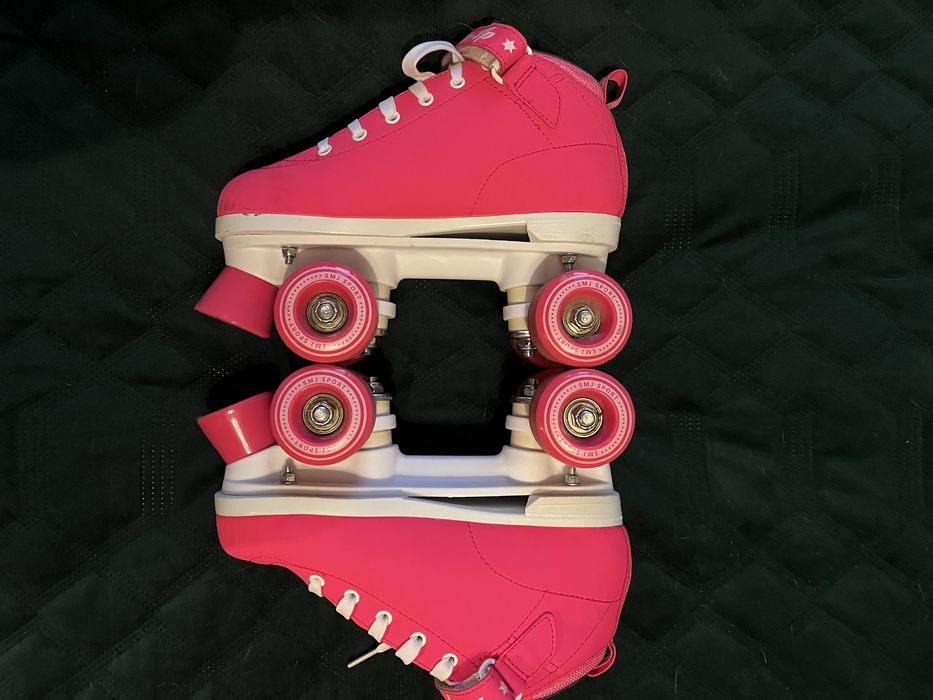 Wrotki, rozowe, stan bardzo dobry roz. 36