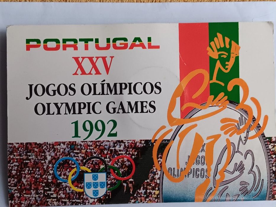 Moeda prata 925 de 200 esc. XXV Jogos Olímpicos