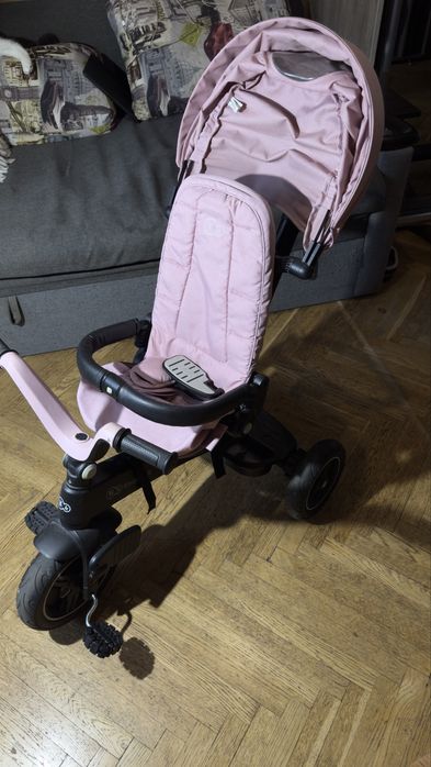 Триколісний велосипед Kinderkraft Easytwist Mauvelous Pink по запчастям