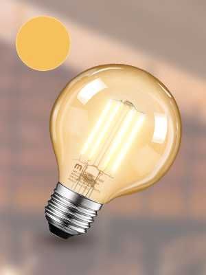 6 szt. Żarówki Dekoracyjne Ozdobne LED E27 Duże Retro Edison 4W
